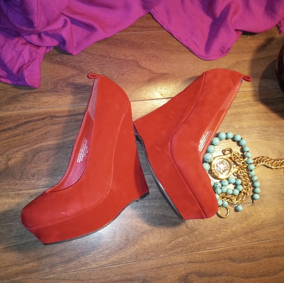 🎄🎁 Sexy pin-up super high platform - wedges - pumps - heel 15 cm platform - Picture 3 of 13